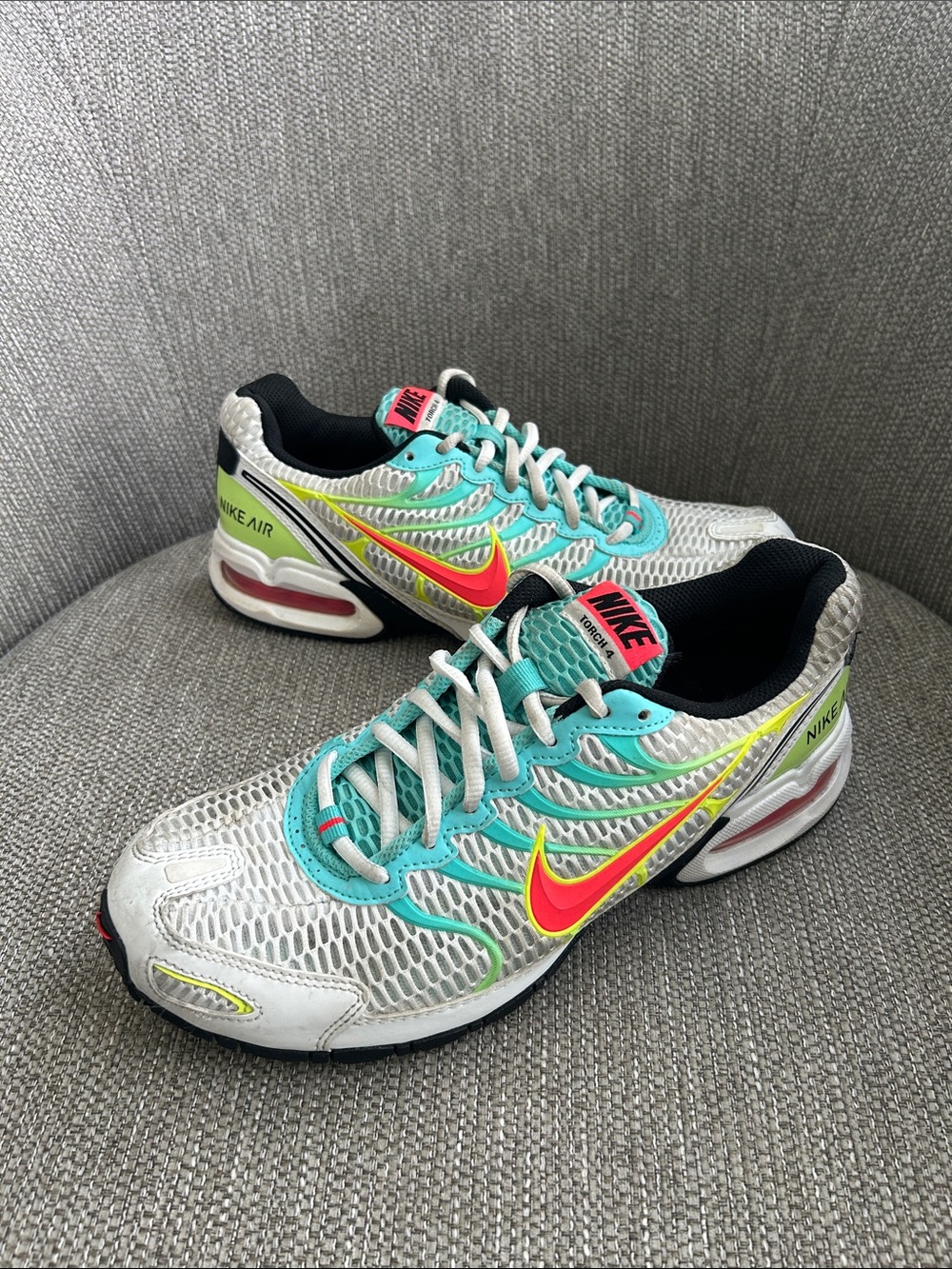 Nike Women's Air Max Torch 4 "White Volt Laser Crimson"